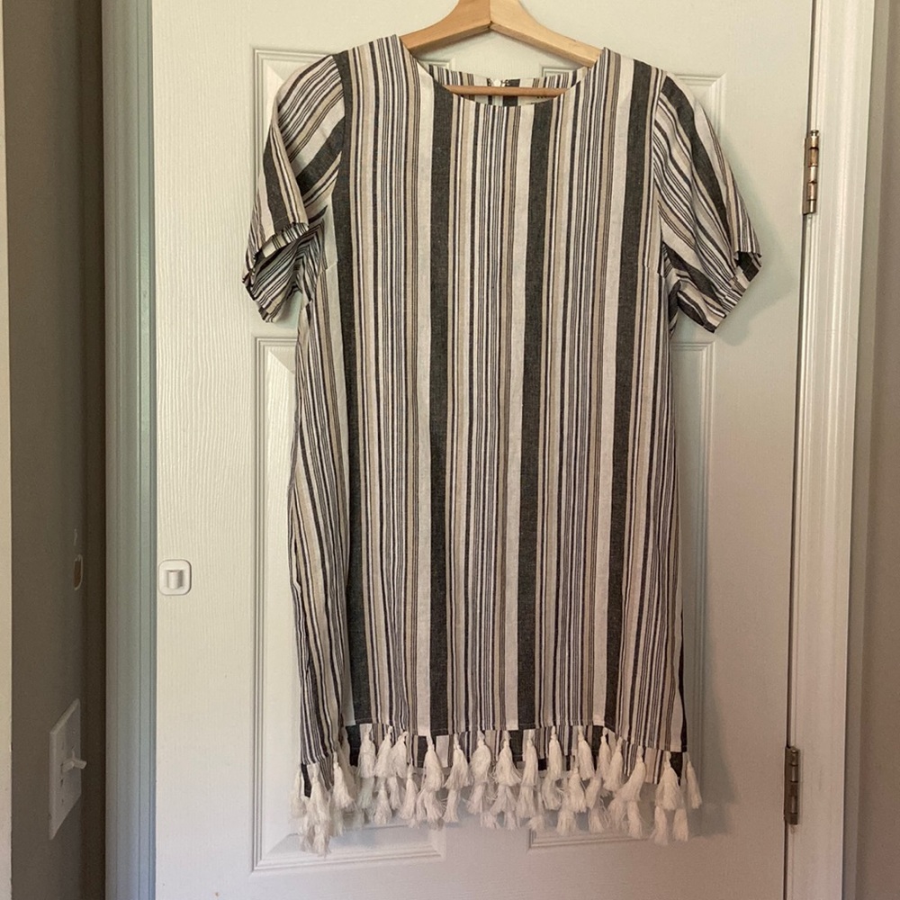 Ellison neutral mini dress